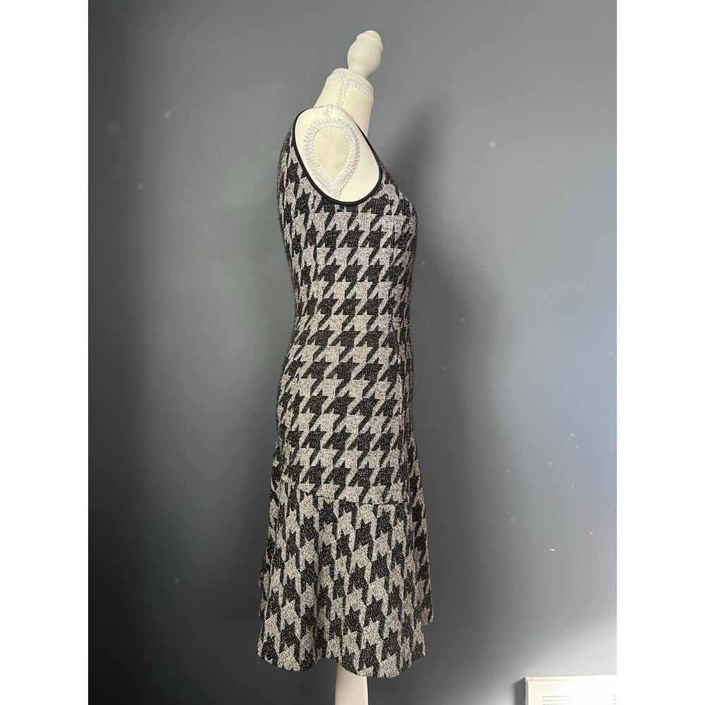 Theory Size 2 Houndstooth Nikay Dress Porter Check Classic Office Minimalist - Picture 3 of 8